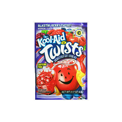 Kool-Aid Drink Mix Twists Blastin' Berry Cherry (Doos van 48) - AmerikaanseGroothandel.nl