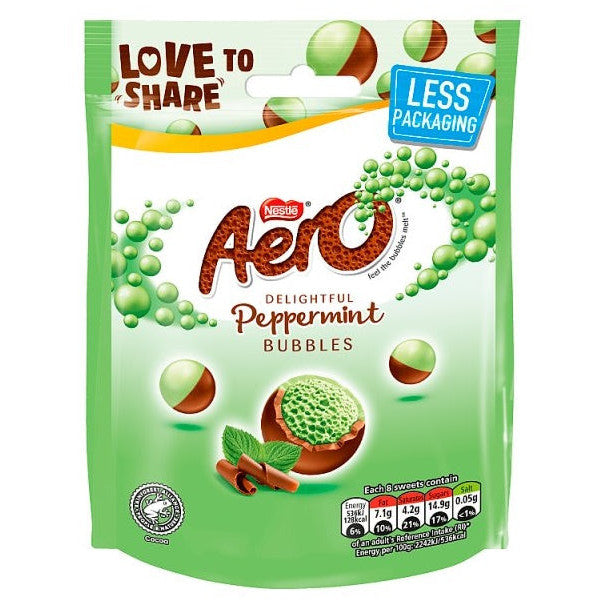 Aero Bubbles Peppermint (8 x 92g) - AmerikaanseGroothandel.nl