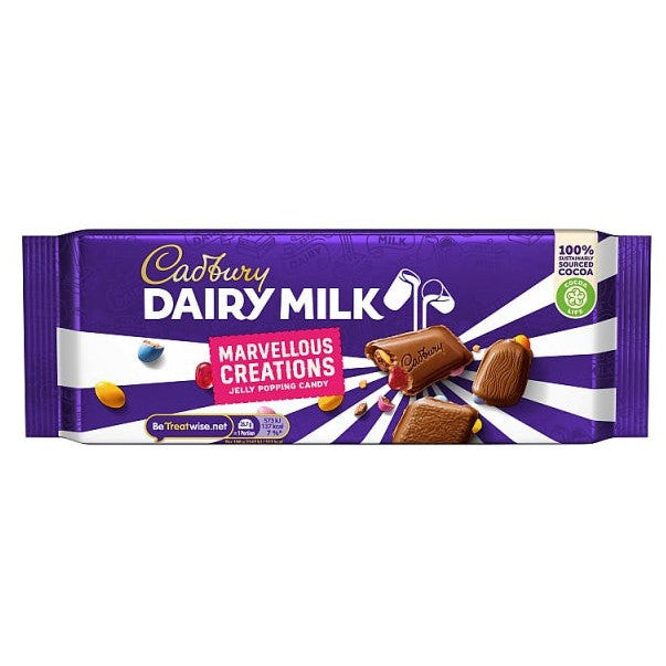 Cadbury Dairy Milk Marvellous Creations Jelly Popping Candy (19 x 160g) - AmerikaanseGroothandel.nl