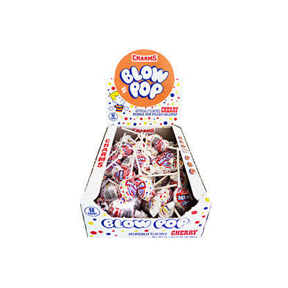 Blow Pops Cherry (48 x 18g) - AmerikaanseGroothandel.nl