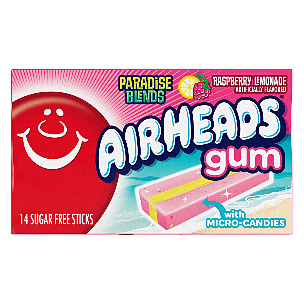 Airheads Gum Raspberry Lemonade (12 x 34g) - AmerikaanseGroothandel.nl