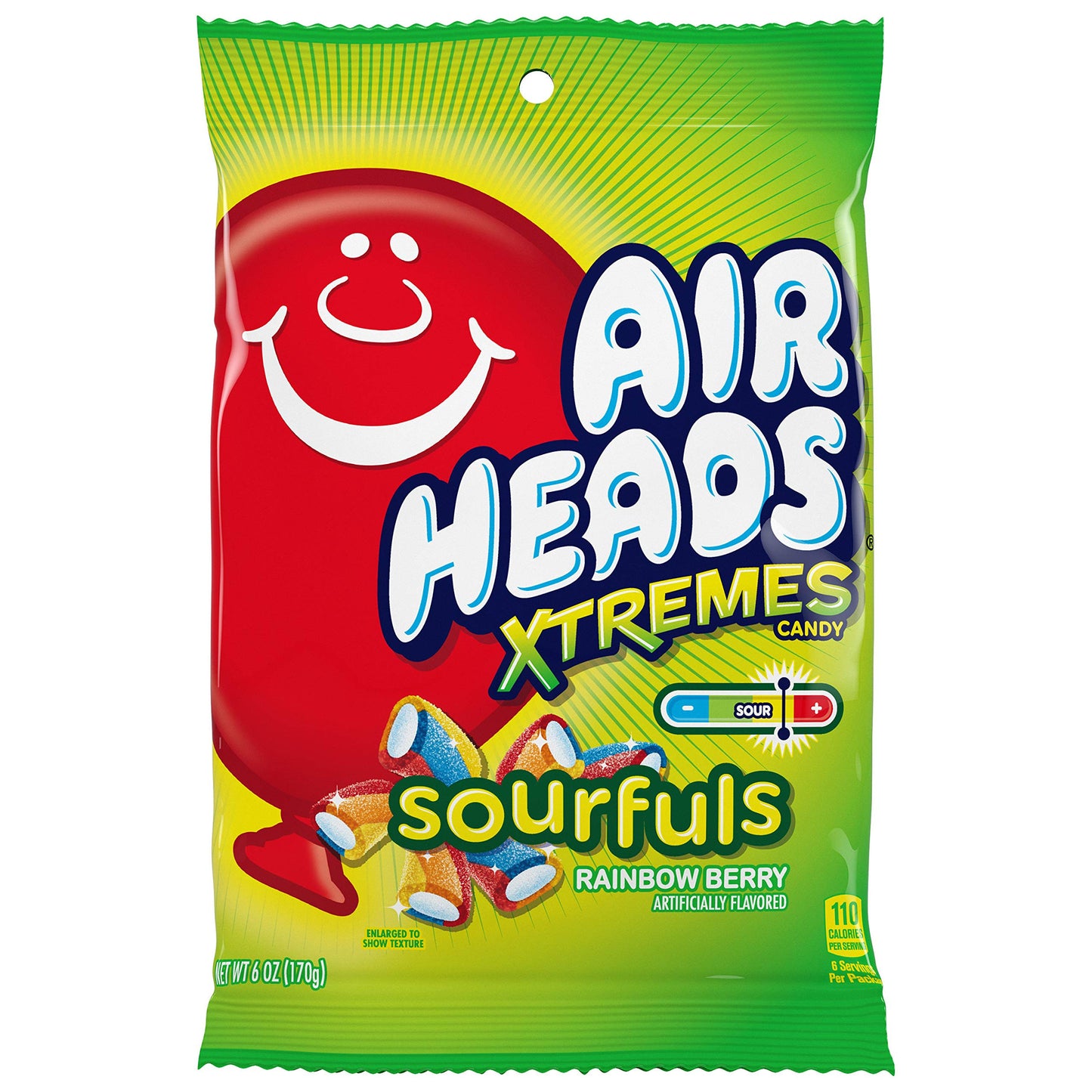 Airheads Xtremes Sourfuls Rainbow Berry (12 x 170g) - AmerikaanseGroothandel.nl