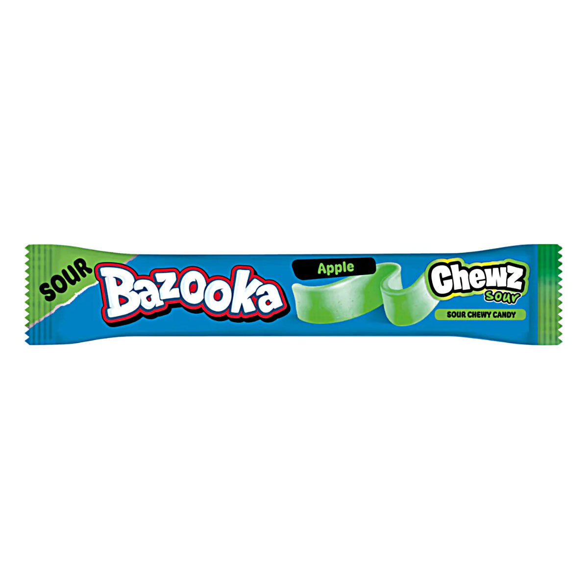 Bazooka Chewz Sour Bar Apple (Doos van 60) - AmerikaanseGroothandel.nl