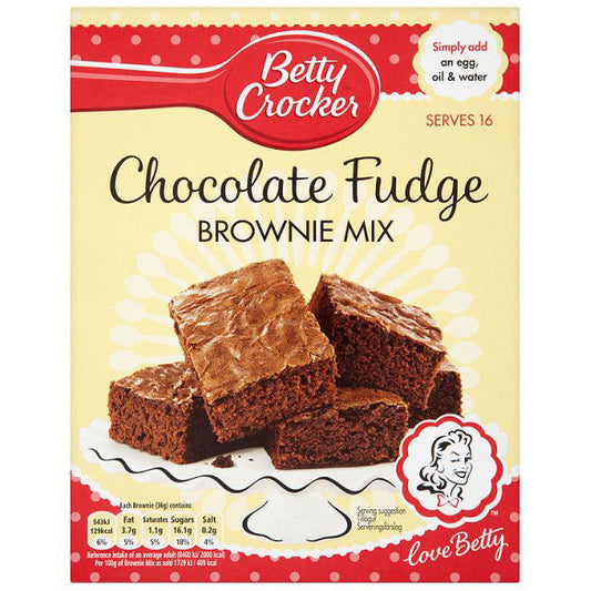 Betty Crocker Brownie Mix Chocolate Fudge (6 x 415g) - AmerikaanseGroothandel.nl