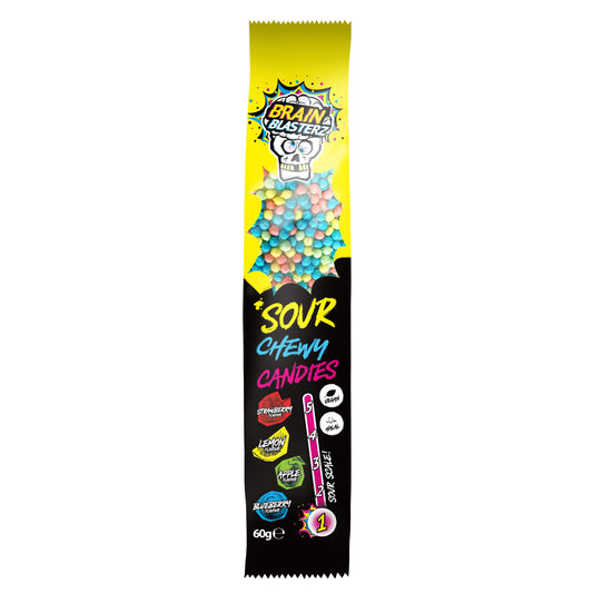 Brain Blasterz Sour Chewy Candies (12 x 60g) - AmerikaanseGroothandel.nl