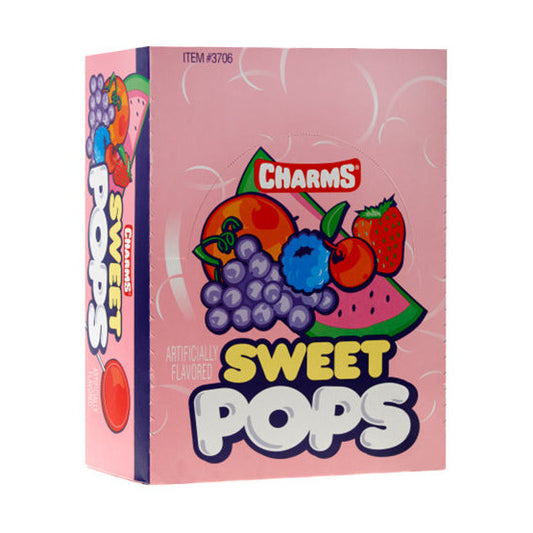 Charms Pops Sweet (100 x 18g) - AmerikaanseGroothandel.nl