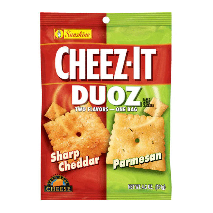 Cheez-It Duoz Sharp Cheddar Parmesan (6 x 121g) - AmerikaanseGroothandel.nl