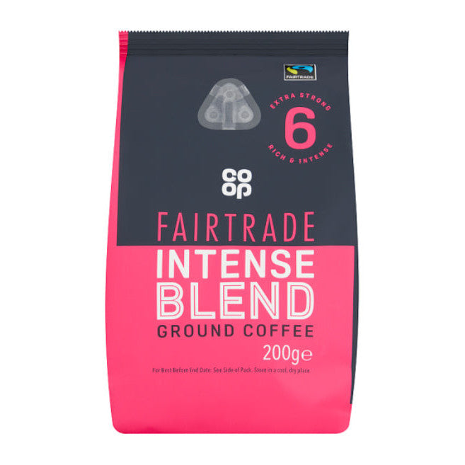 Co-op Fairtrade Ground Coffee Intense Blend (6 x 200g) - AmerikaanseGroothandel.nl