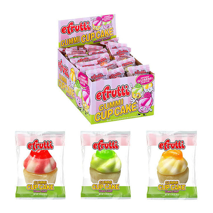 efrutti Gummi Cupcakes (Doos van 60) - AmerikaanseGroothandel.nl