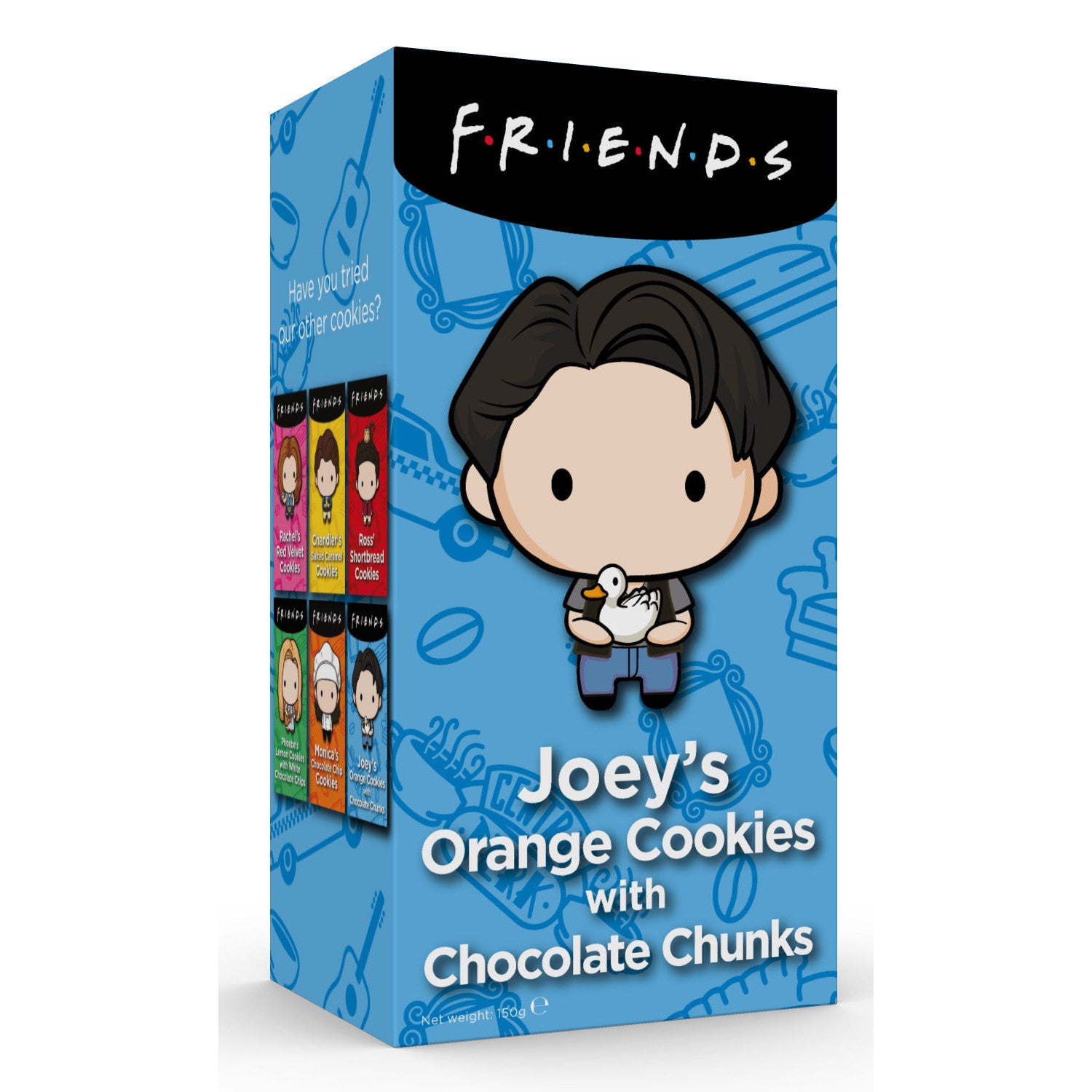 Friends Cookies Joey's Orange Chocolate Chip (12 x 150g) - AmerikaanseGroothandel.nl