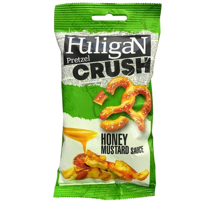 HuligaN Pretzel Crush Honey Mustard Sauce (18 x 65g) - AmerikaanseGroothandel.nl