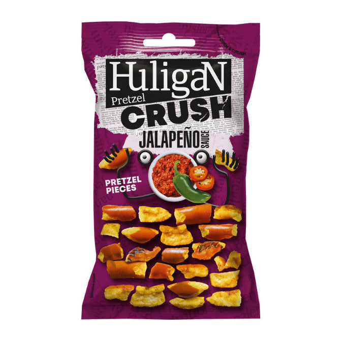 HuligaN Pretzel Crush Jalapeno (18 x 65g) - AmerikaanseGroothandel.nl