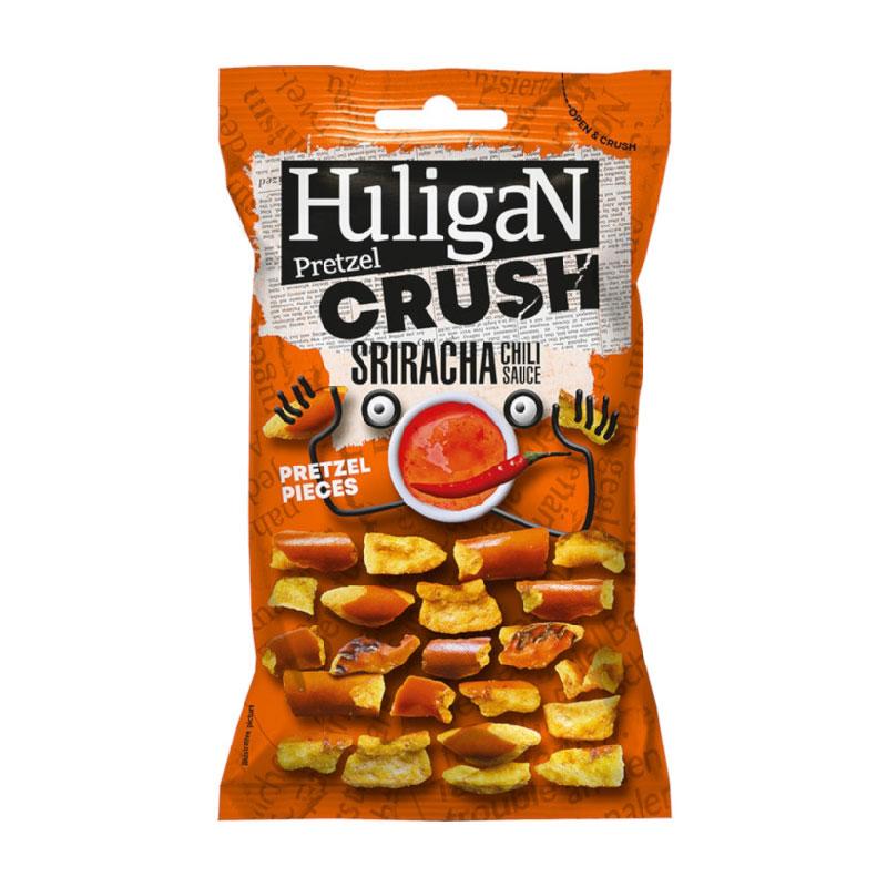 HuligaN Pretzel Crush Sriracha Chilli Sauce (18 x 65g) - AmerikaanseGroothandel.nl