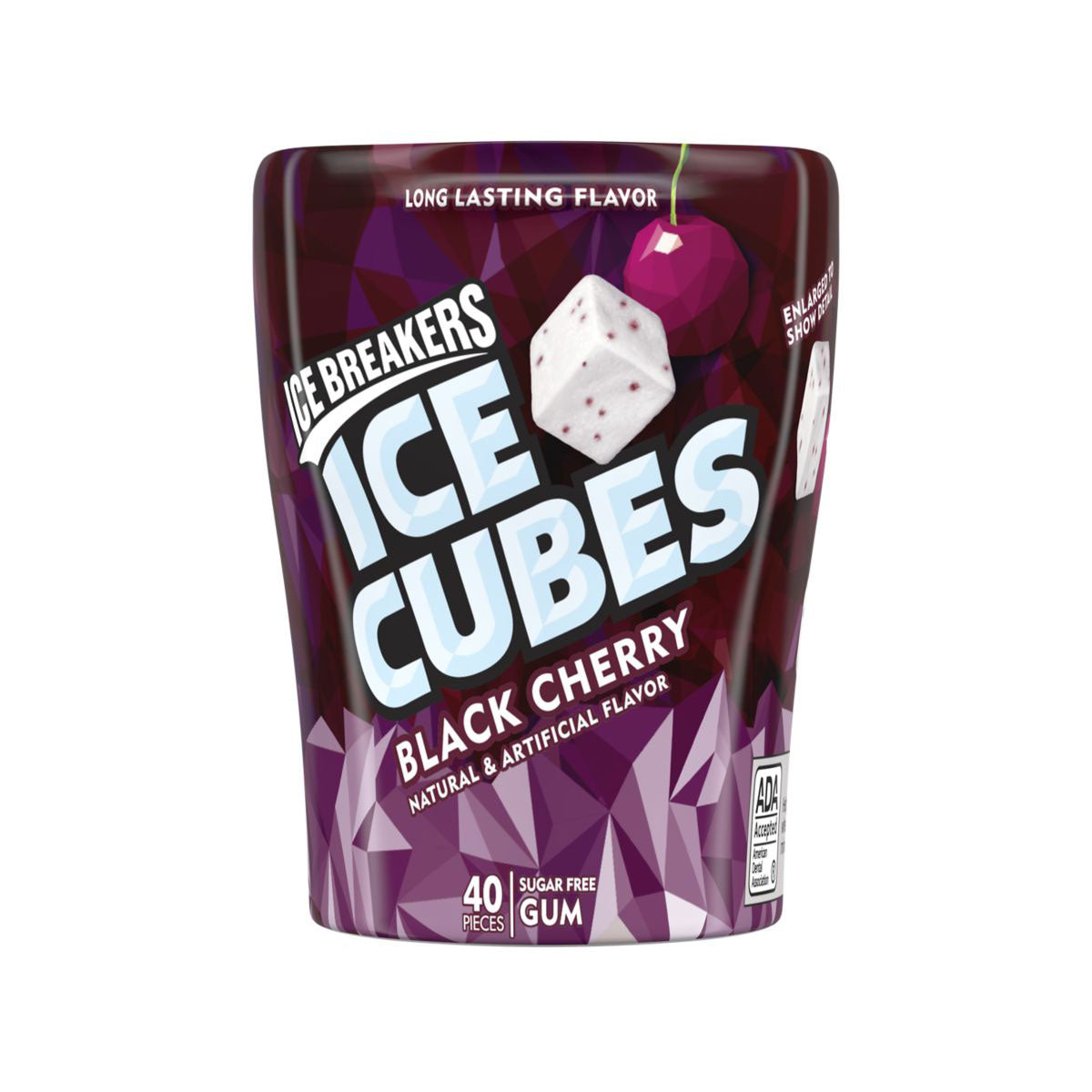 Ice Breakers Gum Ice Cubes Black Cherry (6 x 92g) - AmerikaanseGroothandel.nl