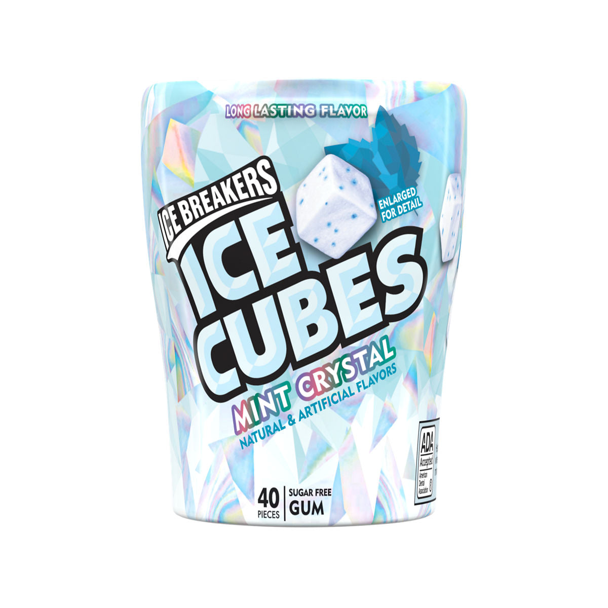 Ice Breakers Gum Ice Cubes Mint Crystal (4 x 92g) - AmerikaanseGroothandel.nl