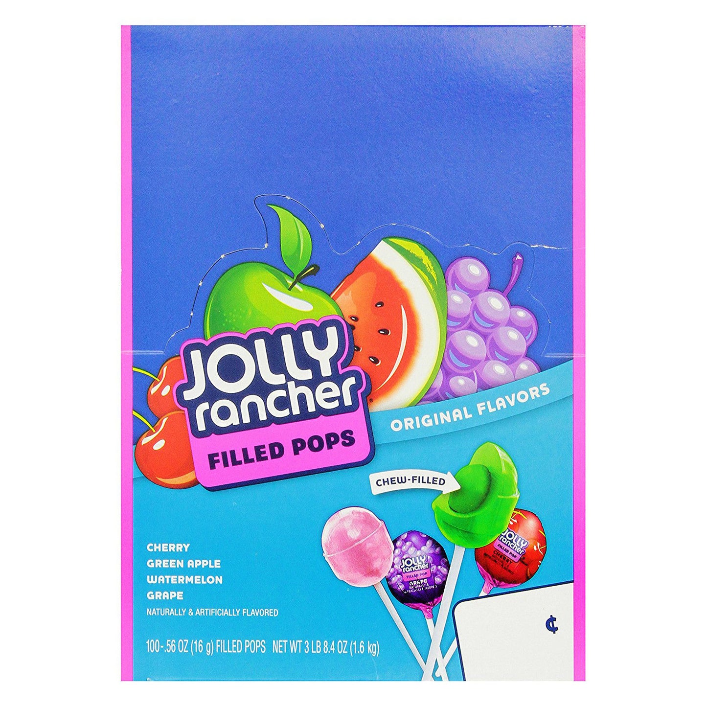 Jolly Rancher Filled Pops (100 x 16g) - AmerikaanseGroothandel.nl