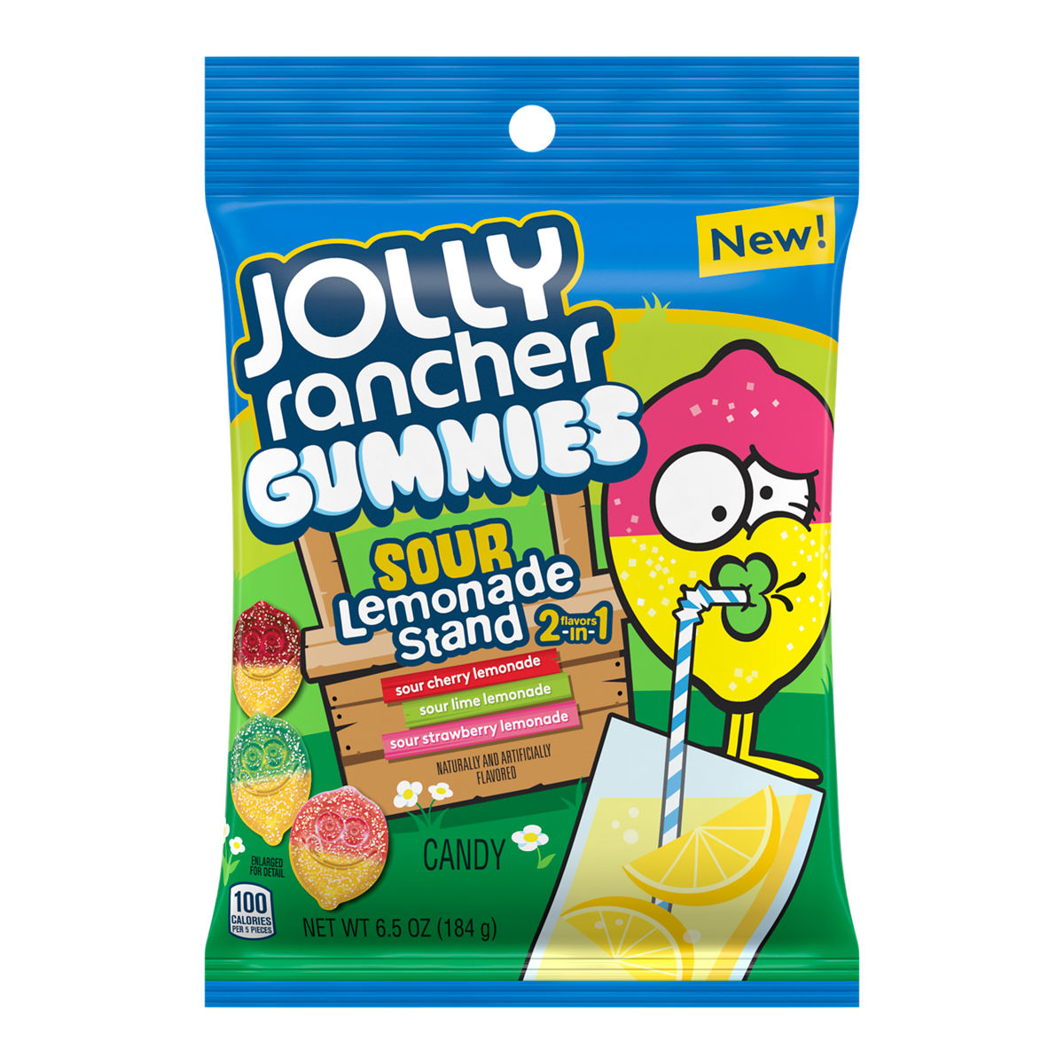 Jolly Rancher Gummies Sour Lemonade (12 x 184g) - AmerikaanseGroothandel.nl