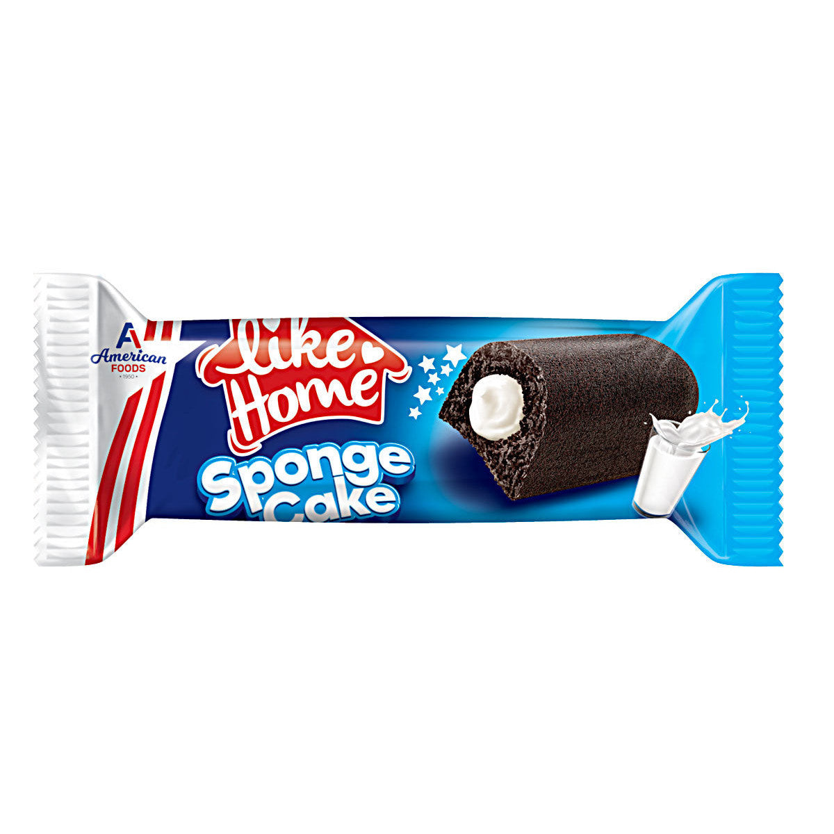 Like Home Sponge Cake Black (24 x 40g) - AmerikaanseGroothandel.nl