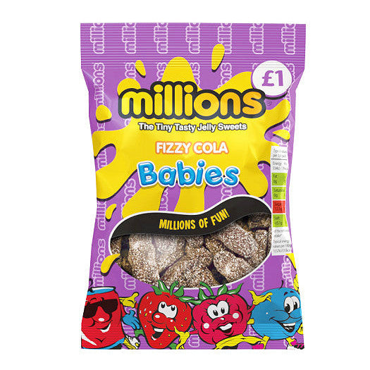 Millions Babies Fizzy Cola (12 x 120g) - AmerikaanseGroothandel.nl