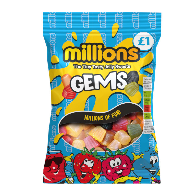 Millions Gems (12 x 120g) - AmerikaanseGroothandel.nl