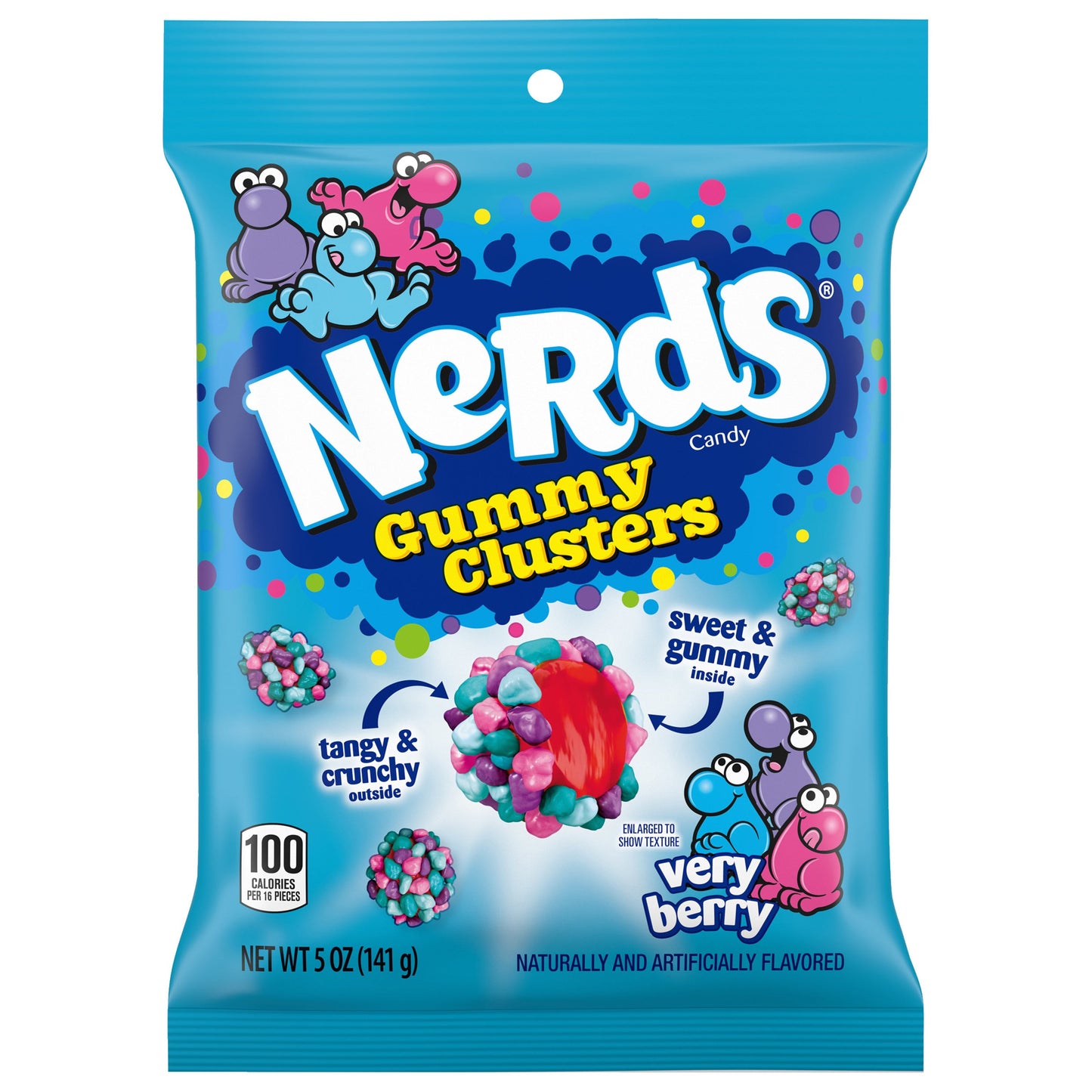 Nerds Gummy Clusters Very Berry (12 x 142g) - AmerikaanseGroothandel.nl