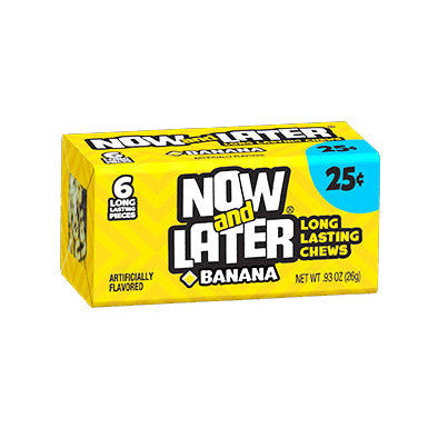 Now & Later Banana (24 x 26g) - AmerikaanseGroothandel.nl