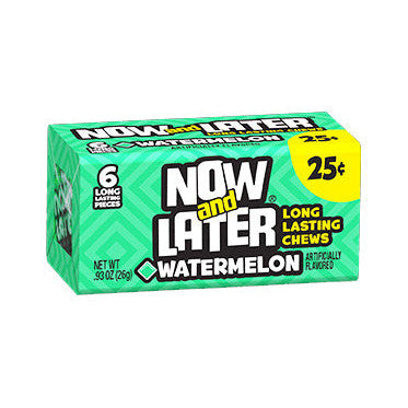 Now & Later Watermelon (24 x 26g) - AmerikaanseGroothandel.nl