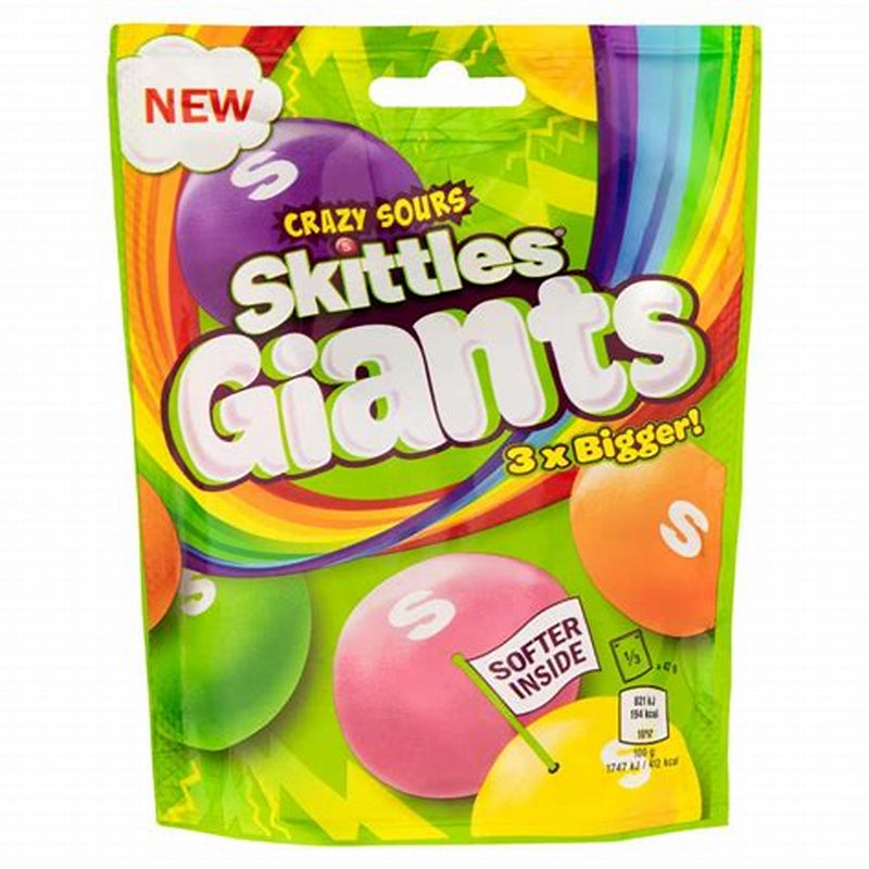 Skittles Giants Crazy Sours (15 x 132g) - AmerikaanseGroothandel.nl