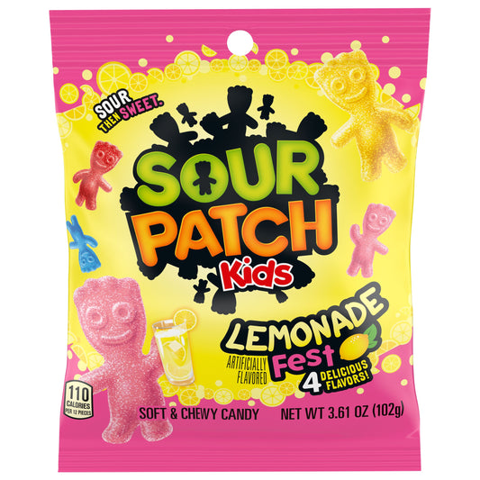 Sour Patch Kids Lemonade Fest (12 x 102g) - AmerikaanseGroothandel.nl