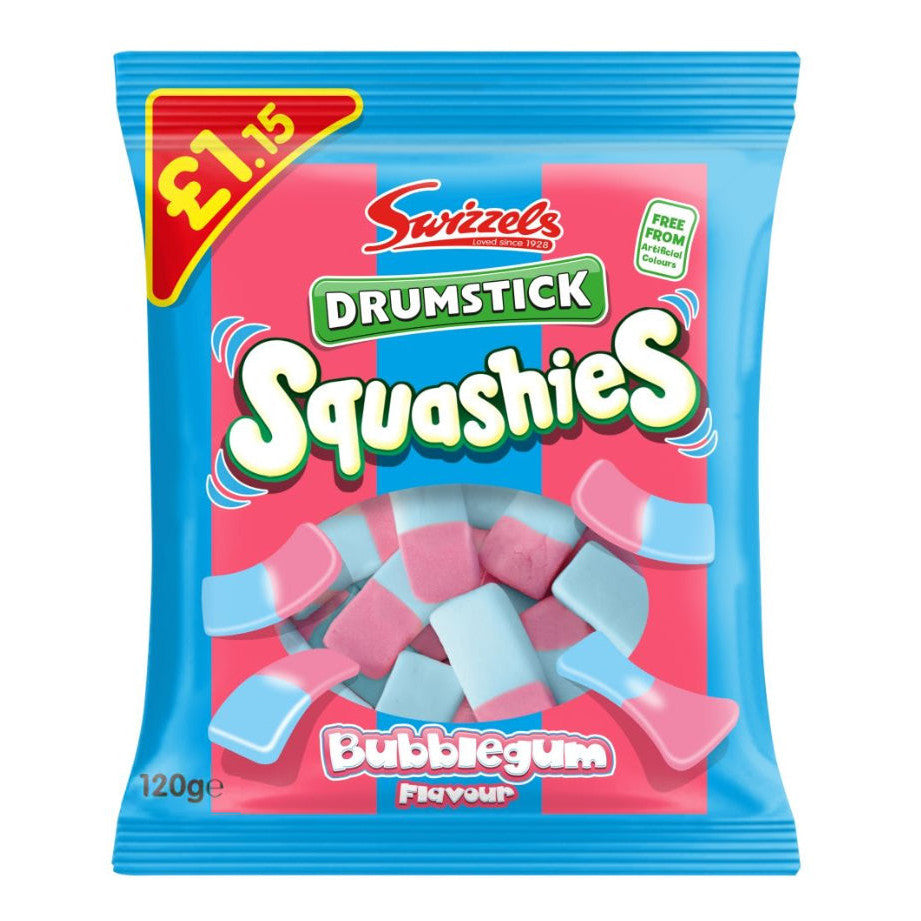 Squashies Bubblegum PMP £1.15 (12 x 120g) - AmerikaanseGroothandel.nl