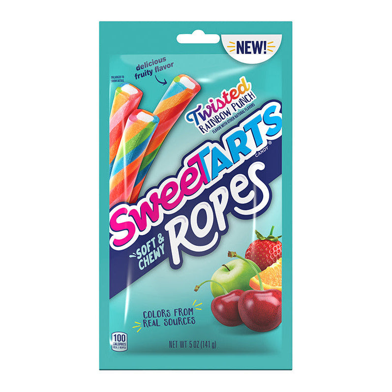 SweeTARTS Ropes Twisted Rainbow Punch (12 x 141g)