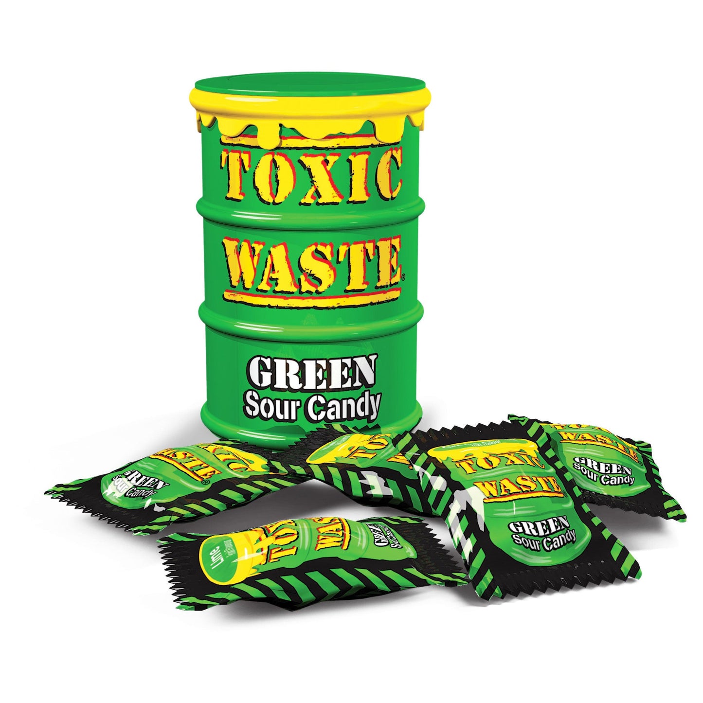 Toxic Waste Sour Candy Drum Green (12 x 42g)