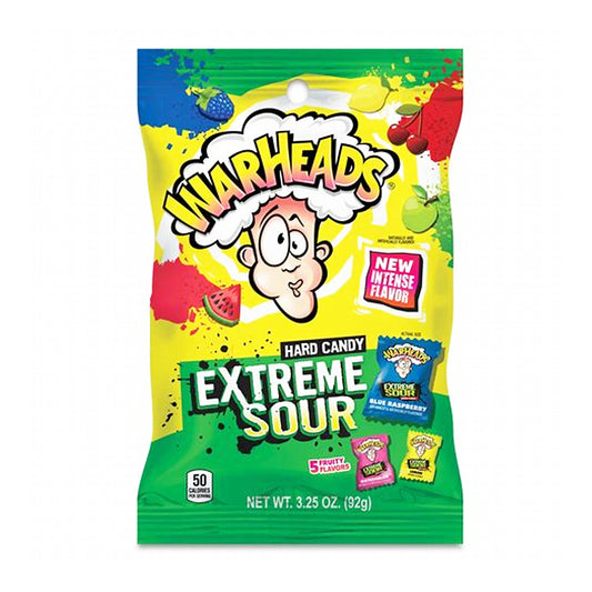 Warheads Extreme Sour Hard Candy (12 x 92g)