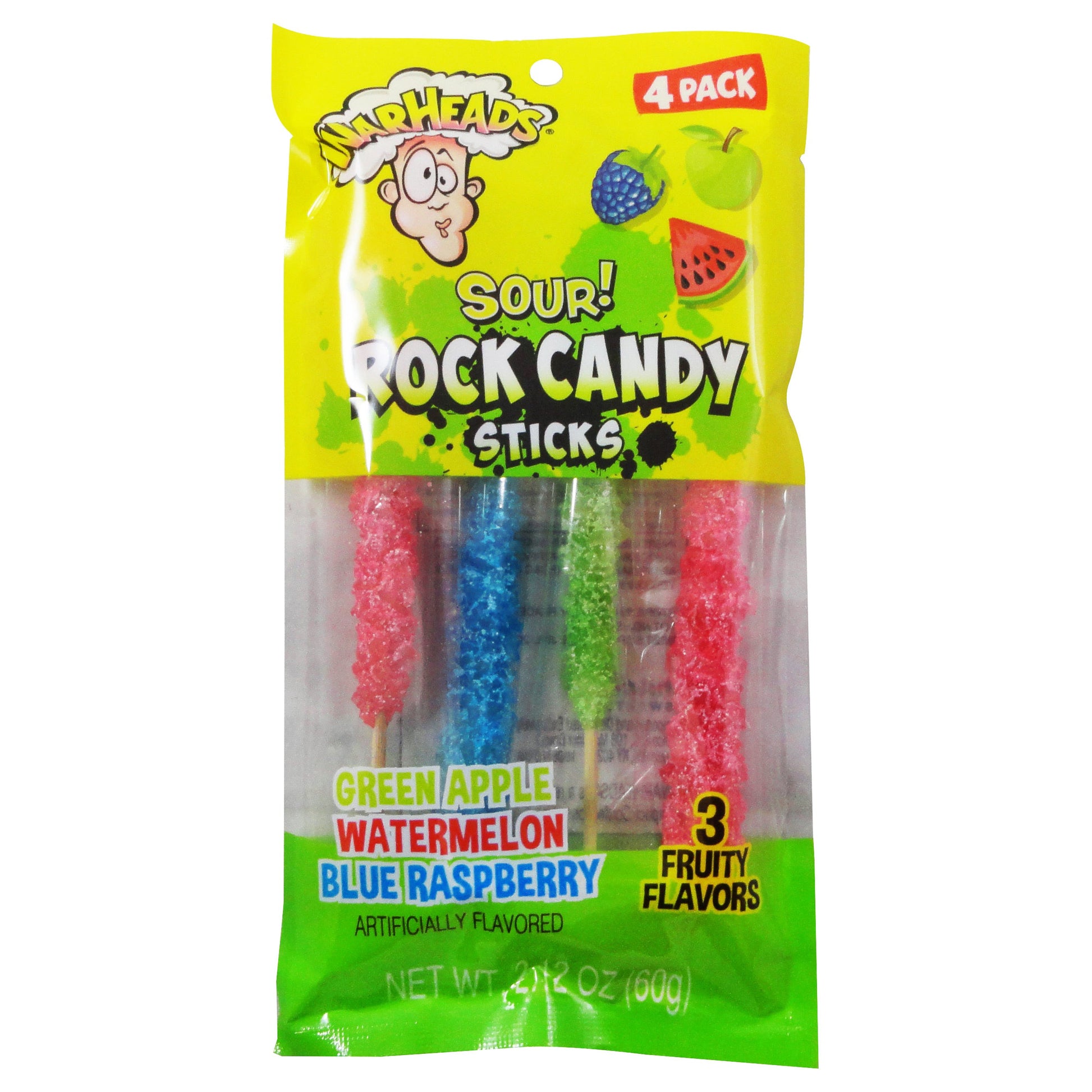 Warheads Sour! Rock Candy Sticks